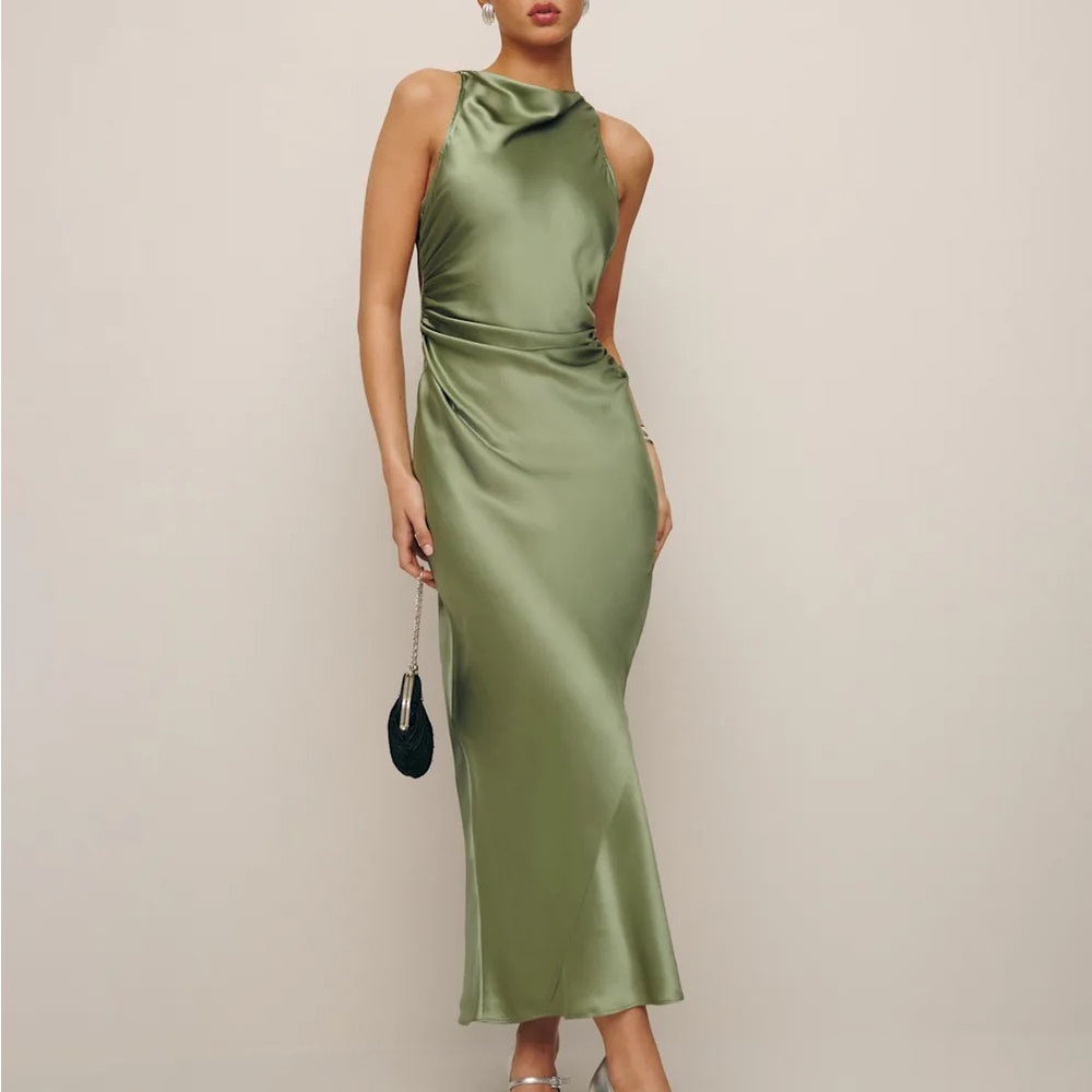 Reformation Cassette Silk Dress